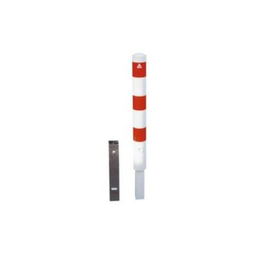 Afzetpaal rond 102 mm - uitneembaar met euro cilinder