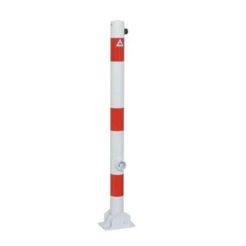 Afzetpaal rond 60 mm - klapbaar met driekhoekslot