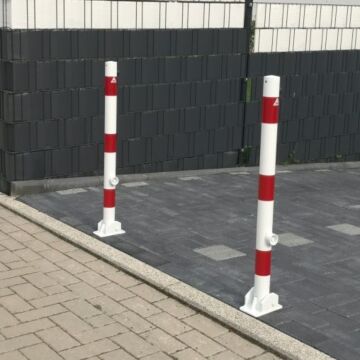 Omklapbare afzetpaal rond