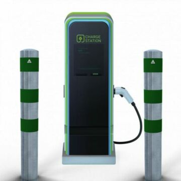 Afzetpaal dm 152/193mm voor bescherming tegen E-laadpalen 