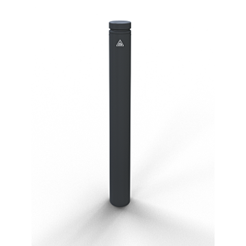 Sierpaal – Stalen buis Ø 102 mm met aluminium kop en sierring