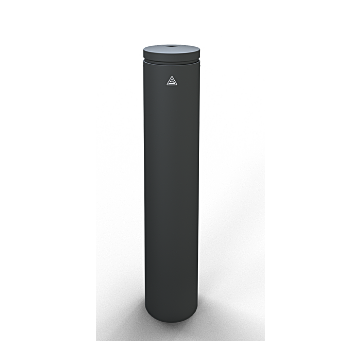 Sierpaal – Stalen buis Ø 193 mm met aluminium kop en sierring