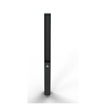 Sierpaal – Vierkante stalen buis 70 x 70 mm met vlakke stalen bovenkant