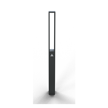 Sierpaal – Vierkante stalen buis 70 x 70 mm vlakke stalen bovenkant
