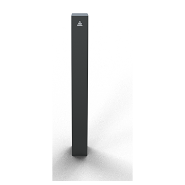 Sierpaal – Vierkante stalen buis 100 x 100 mm met vlakke bovenkant