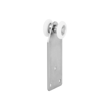 Hangrol met 2 Wielen en Montageplaat van 40 mm