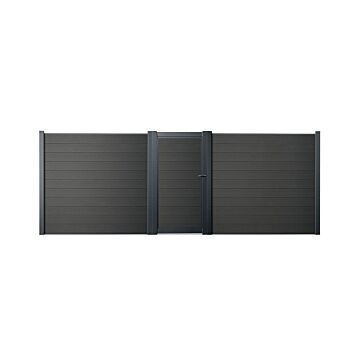 Tuinpoort Aluminium met planken