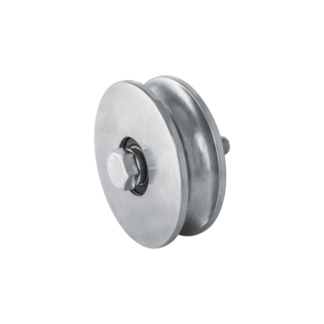 Groefwiel dubbel gelagerd, ronde groef 28 mm