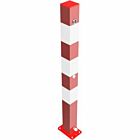 Afzetpaal vierkant 70x70mm - klapbaar met driehoekig slot
