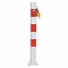 Afzetpaal vierkant 70x70mm - klapbaar met hangslot