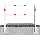 Stationaire toegangsbarrières gelast 70x70mm met dwarsbalk 