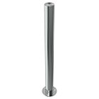 RVS afzetpaal rond 76 mm - op voetplaat