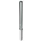RVS afzetpaal rond 89 mm - uitneembaar met euro cilinder