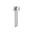 Hangrol met 2 Nylon Wielen en Montageplaat van 28 mm