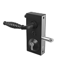 Superlock small RVS opschroefslot - 10/30mm - incl. krukpaar