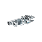 Kit serie M, 8 wielen, met verzinkte rail