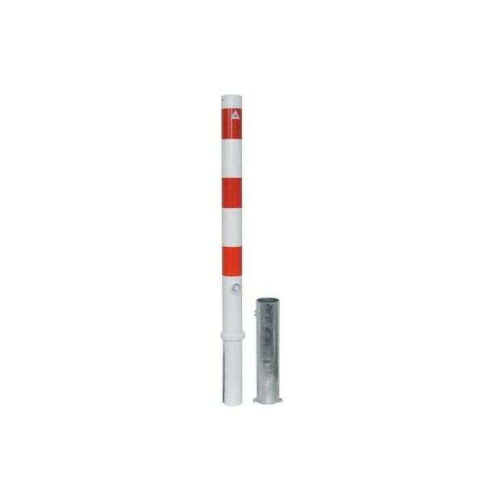 Afzetpaal rond 76 mm - uitneembaar met driehoekslot main product photo