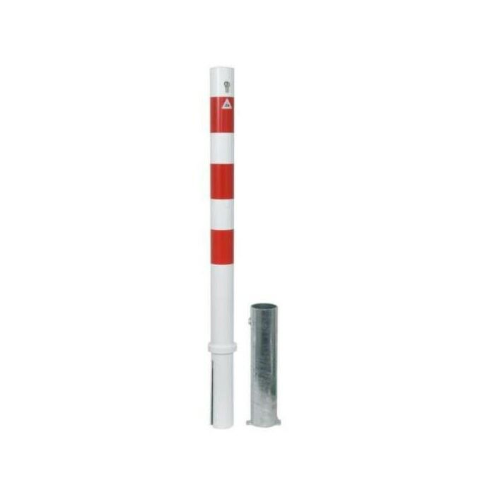 Afzetpaal rond 76 mm - uitneembaar met euro cilinder main product photo