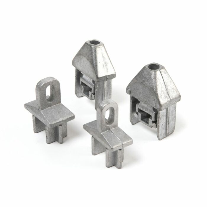 Aluminium aansluiting voor spijlenhekwerk main product photo