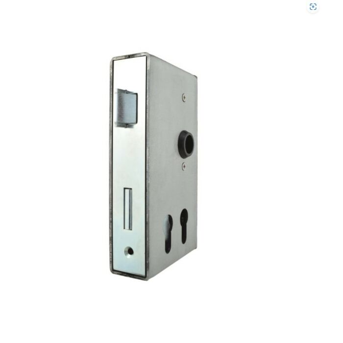 Bever slotkast met elektrolytisch verzinkt slot rechts dubbele cilinder 40mm main product photo
