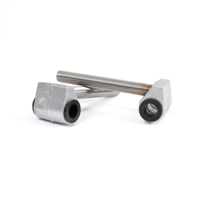 Spindel met aluminium gietstuk