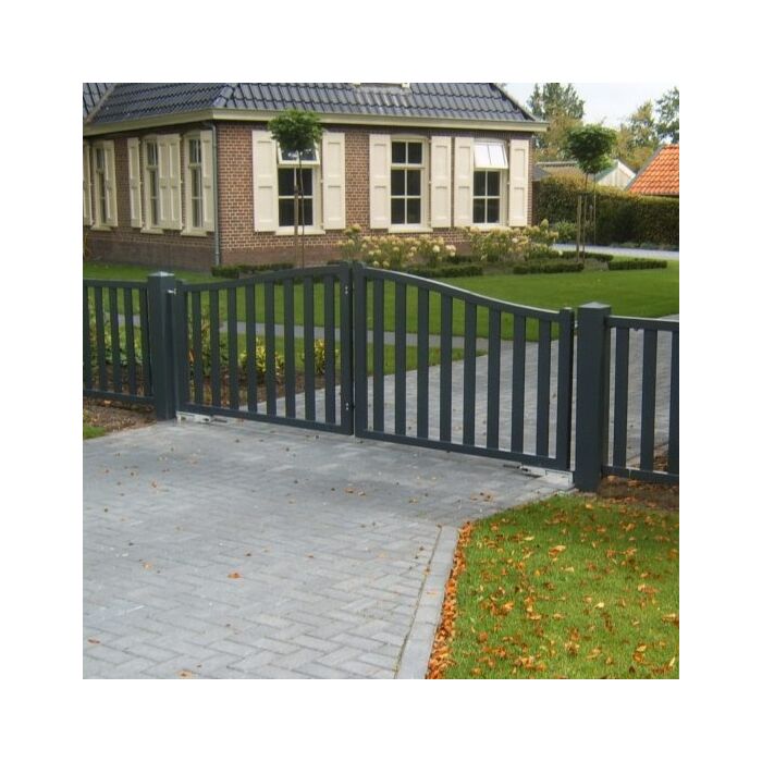 Dubbele sierpoort Timber-Wood Klokmodel main product photo