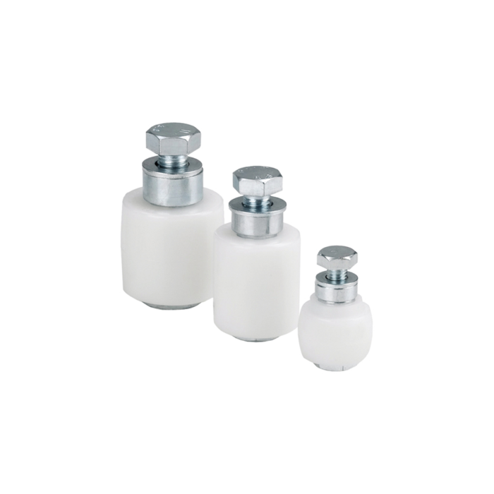 Geleidingsrol van Wit Nylon met Afstandsbus main product photo