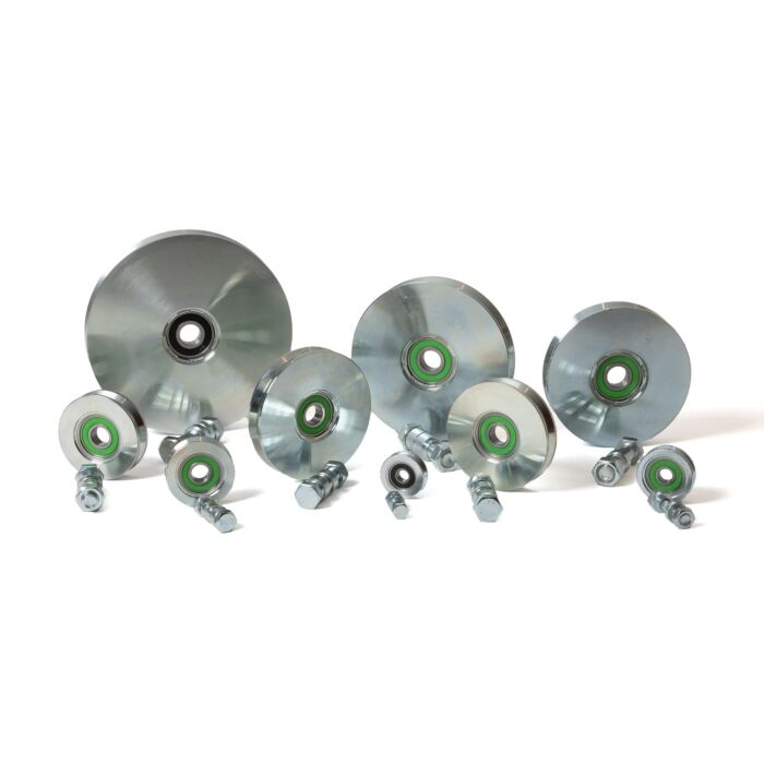 Wiel met V-groef enkel gelagerd main product photo