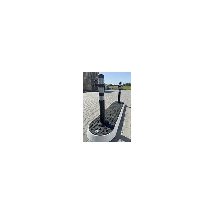 Verkeerseiland zwart kunststof main product photo