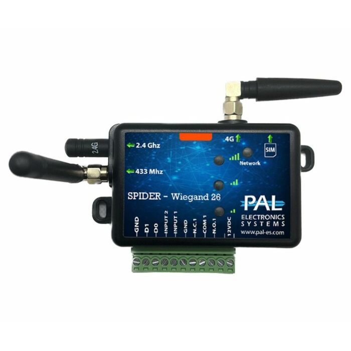 GSM module PAL spider bluetooth met ontvanger, 1x output, 1x wiegand input main product photo