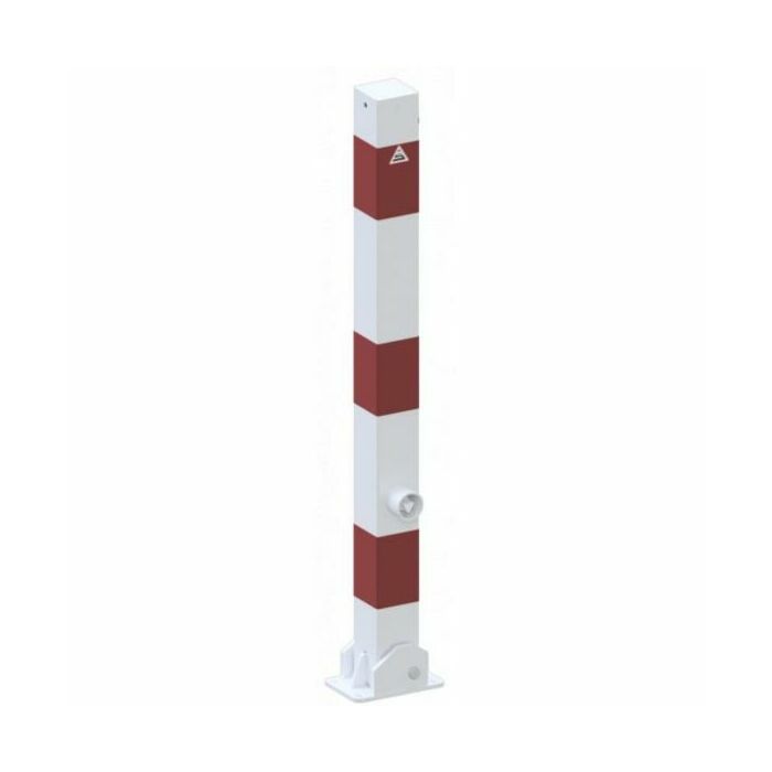 Afzetpaal vierkant 70x70mm - klapbaar met driehoek slot main product photo