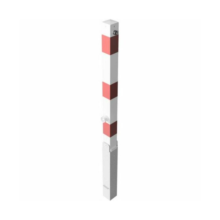 Afzetpaal vierkant 70x70mm- afneembaar en klapbaar
