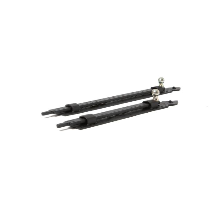 Schuif-grendel zwaar verticaal rustiek zwart main product photo