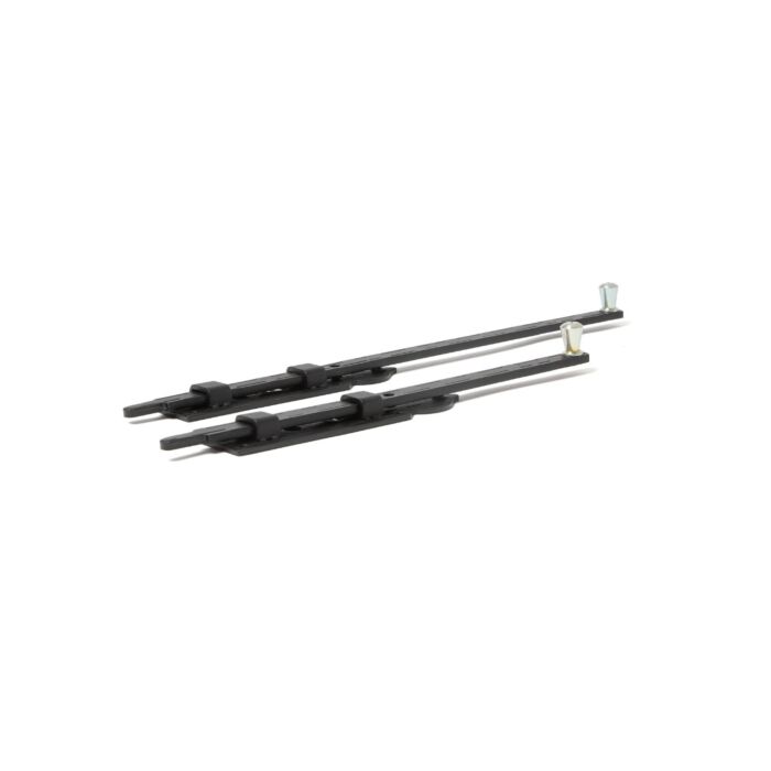 Schuif-grendel verticaal rustiek zwart main product photo