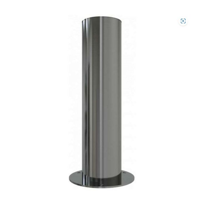 RVS afzetpaal rond 154 mm - op voetplaat main product photo