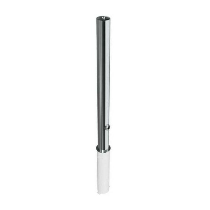 RVS afzetpaal rond 76 mm - uitneembaar met driehoekslot main product photo