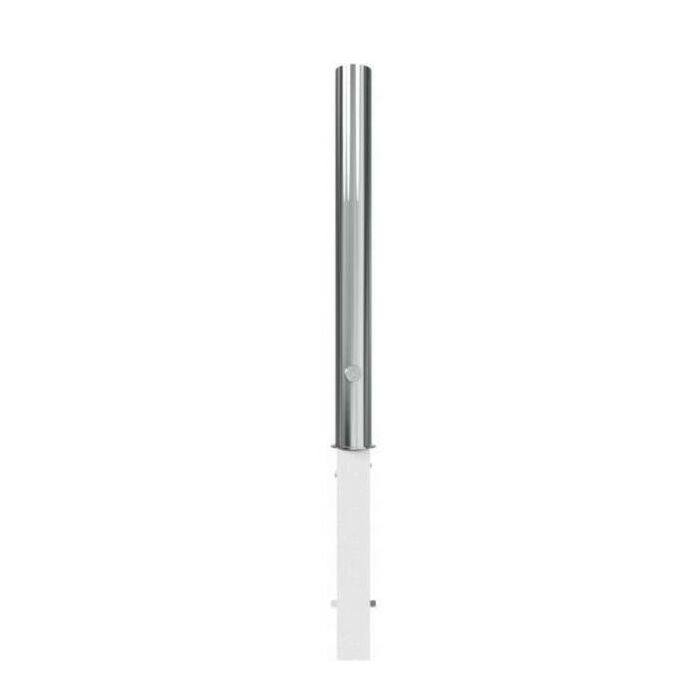RVS afzetpaal rond 89 mm - uitneembaar met driehoekslot main product photo