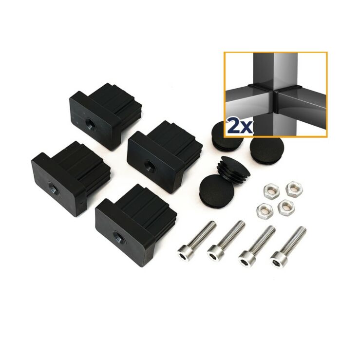 Hoek verbinding - set voor spijlenhekwerk main product photo