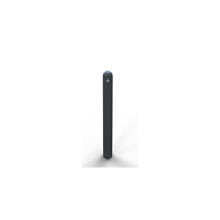 Sierpaal – Stalen buis Ø 102 mm met halfronde kop main product photo