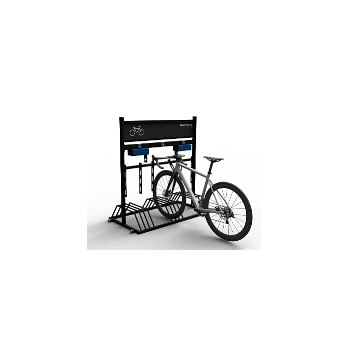 Mobiel fietsenrek met reclamebord main product photo