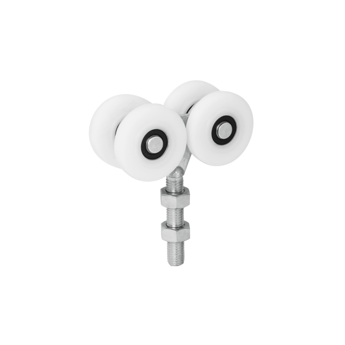 Dubbele hangrol 4 vlakke nylon wielen met kogellagers main product photo