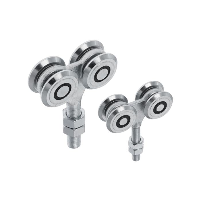 Dubbele hangrol 4 wielen met kogellagers main product photo
