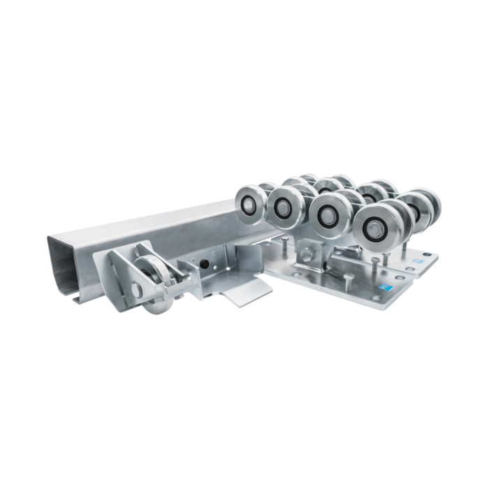 Kit serie XL, 8 wielen, met verzinkte rail main product photo